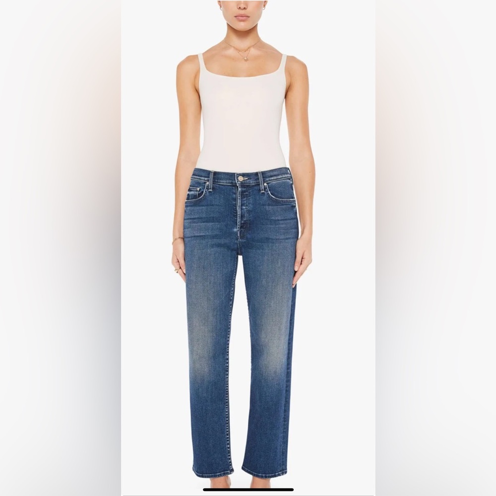 Mother The Thrasher Flood Jeans in Cest La Vie wash